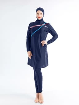 Muslim Modest Swimwear Hijab Swimsuit Women Long Sleeve Swimming Suit Islamic Cover Ups Burkini Hijabs For Woman Swim Bathing
