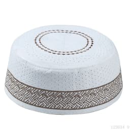 Muslim Men Embroidery Cotton Prayer Hats Men's Skull& Beanies Cap Islamic Ramadan Headwear Jewish Kippah Homme Hat Arab Male Cap