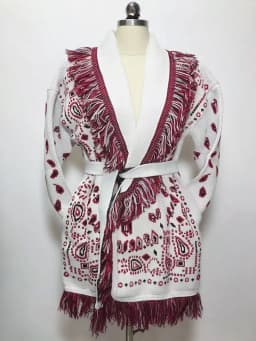 WQJGR High Quality Jacquard Cardigan Sweater Women Wool Cashmere Kniited Tassel Loose Full Sleeve Fashion Autumn Winter