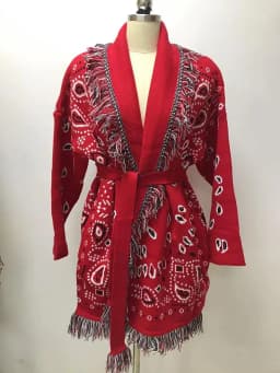 WQJGR High Quality Jacquard Cardigan Sweater Women Wool Cashmere Kniited Tassel Loose Full Sleeve Fashion Autumn Winter