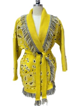 WQJGR High Quality Jacquard Cardigan Sweater Women Wool Cashmere Kniited Tassel Loose Full Sleeve Fashion Autumn Winter
