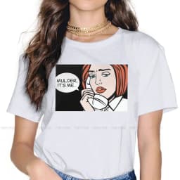Roy Lichtenstein Pop Art Comics Women T Shirt Mulder its Me Female Tops Harajuku Funny Tees Ladies 5XL Cotton Tshirt
