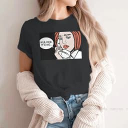 Roy Lichtenstein Pop Art Comics Women T Shirt Mulder its Me Female Tops Harajuku Funny Tees Ladies 5XL Cotton Tshirt