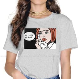 Roy Lichtenstein Pop Art Comics Women T Shirt Mulder its Me Female Tops Harajuku Funny Tees Ladies 5XL Cotton Tshirt