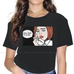 Roy Lichtenstein Pop Art Comics Women T Shirt Mulder its Me Female Tops Harajuku Funny Tees Ladies 5XL Cotton Tshirt