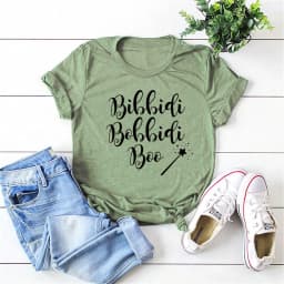 Funny Bibbidi Bobbidi Boo T-Shirt Bibbidi Bobbidi Brew Magic Shirt Women Maternity Shirts Matching Tee Family Vacation Tees