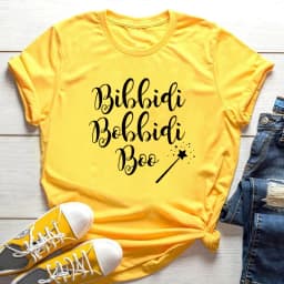 Funny Bibbidi Bobbidi Boo T-Shirt Bibbidi Bobbidi Brew Magic Shirt Women Maternity Shirts Matching Tee Family Vacation Tees