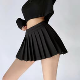 Gidyq Summer Women Pleated Skirts High Waist Vintage Sexy Mini Skirts Korean Tennis Student All Match Designed Dance Skirt New