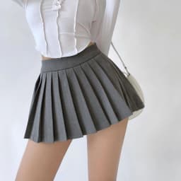 Gidyq Summer Women Pleated Skirts High Waist Vintage Sexy Mini Skirts Korean Tennis Student All Match Designed Dance Skirt New