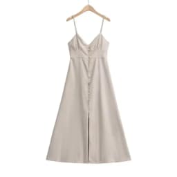Linen Dress Women Strapless V Neck Solid High Quality Midi Vintage Chic And Elegant Y2k Sundress Women's Dresses