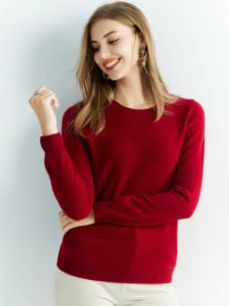 Knitwears Wool Sweaters 100% Merino Wool Knitted Cashmere Sweater Women Spring O-Neck Knit Pullovers Jumpers Clothing Top Female