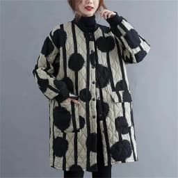 Ethnic Style Cotton Coat for Women in 2023 Winter New Loose Westernized Light Thin Cotton Jacket Artistic Retro Mid Length Coat