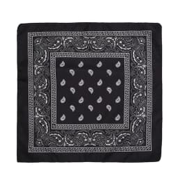 Fashion Hip Hop Bandana Kerchief Unisex Black Hair Band Neck Scarf Headwear Wrist Wraps Head Square Scarves Print Handkerchief