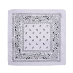 Fashion Hip Hop Bandana Kerchief Unisex Black Hair Band Neck Scarf Headwear Wrist Wraps Head Square Scarves Print Handkerchief