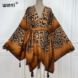 WINYI 2021 America Summer Women Cardigan stitch robe Cocktail sexcy Boho Maxi African Holiday Batwing Sleeve cotton feeling Robe