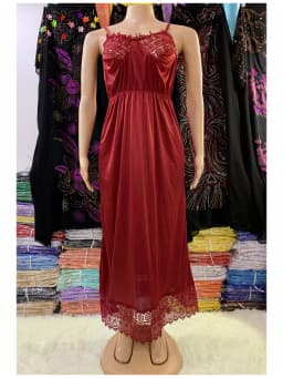 Hot Selling Women Sexy Elegant Lace Embroidery Pajamas Silk Comfortable Sexy Nightdress Suspender Skirt Length Stretch Dress