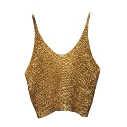 Sparkling Sequins Half Waist Render Knitwear Hollow-out Is Sexy Waist Condole Top Cropped Sexy Streetwear Woman Tops Summer