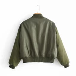women green full sleeve pockets jackets 2020 fashion ladies elastic sleeves zipper keep wearm jacket chic female streetwear