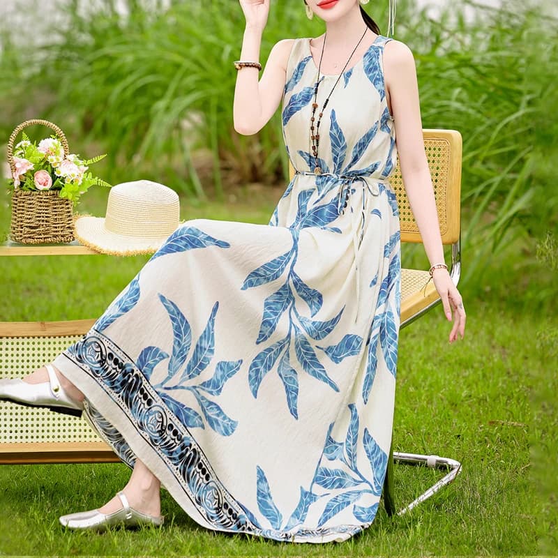 New Fashion 2026 Summer Print Women Short Sleeve Cotton Plus Size Women Clothing Dress Ladies Large Size Vestidos dresses