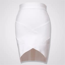 High Quality Ladies Rayon Thick Short Bandage Skirt Cocktail Party Cute Mini Skirt