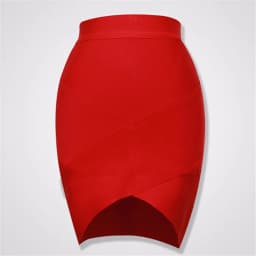 High Quality Ladies Rayon Thick Short Bandage Skirt Cocktail Party Cute Mini Skirt