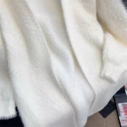 New Knitted Cardigan Sweater Women's Imitation Mink Fleece Long Loose Coat Lazy Wind Coat 2024 Autumn/Winter New Women