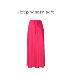 AP SS25 Women Ribbed Shirt V-neck Long Sleeve Top High Quality Satin Skirt Five Color