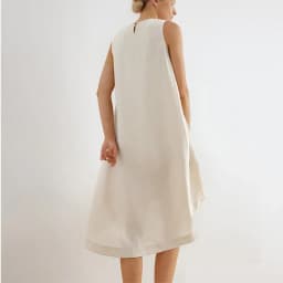 100% Linen Summer Vest Dress Women's 2026 Spring New Asymmetric Hem Chic Sleeveless Linen Dresses Female Vestidos