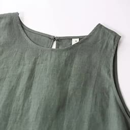 100% Linen Summer Vest Dress Women's 2026 Spring New Asymmetric Hem Chic Sleeveless Linen Dresses Female Vestidos