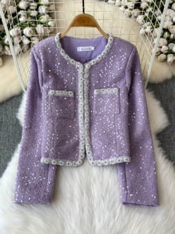 Blazer Suits Mini Skirts Sets Women Plaid Short Two Piece Set Autumn Pink White Slim Tweed Jacket Half Skirt Female Two-piece