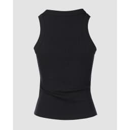 Women's U-Neck Allover Sequin O-neck Sleeveless Tank Tops Slim Fitted Shirt