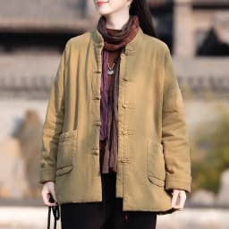 Fashion Jackets Winter Coat Women Cotton Solid Woman Coats Literary Warm Womens Jacket Casual Women's Clothing