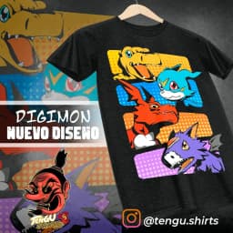 V-mon Agumon Guilmon Agumon Adventure T-shirt Digimon Anime Tee