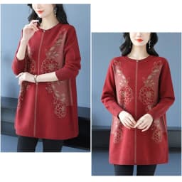 New Temperament Mother Dress Autumn Winter Slim Mid-Length Sweater Dress Middle Aged Women's Elegant Knitted Dress Vestidos 6XL