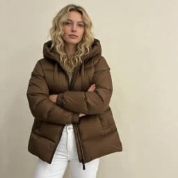 Schinteon Women Down Jacket Casual Autumn Winter Outwear with Hood Thick Warm White Duck Down Luxurious Coat 2025 New