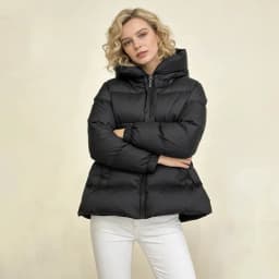 Schinteon Women Down Jacket Casual Autumn Winter Outwear with Hood Thick Warm White Duck Down Luxurious Coat 2025 New