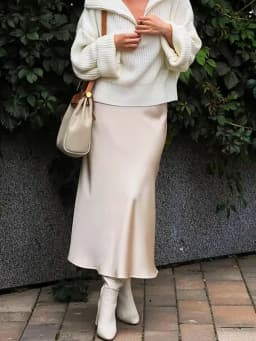 Elegant Women's Skirts High Waist Silk Satin A-line Skirt Lady Fashion Solid Color Purple Long Skirts for Women Fashion 2026