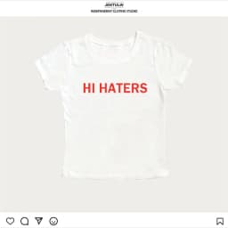 Hi Haters Letter Gothic T-shirt High Street Sexy Tees Harajuku Crop Tops Short Sleeve Top Fairy Grunge Skinny Tops Y2k Clothes