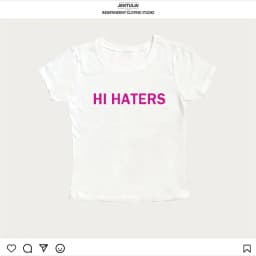Hi Haters Letter Gothic T-shirt High Street Sexy Tees Harajuku Crop Tops Short Sleeve Top Fairy Grunge Skinny Tops Y2k Clothes