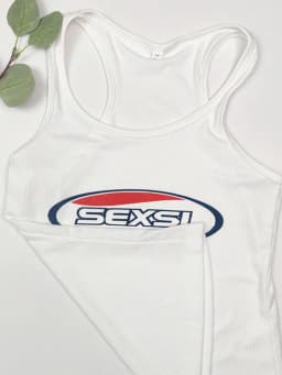 Y2K High Street Tank Tops White Coquett Thin Straps Gyaru Tops Acubi Fashion Women Tops Sexy Letter Printed for Female