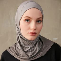 Sporty Muslim Inner Hijab Women Geometric Printing Pattern Instant Turban For Ladies Head Wrap Headband Header Model