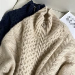 Autumn Winter New Thick Turtleneck Cashmere Knitted Cardigan Women Casual Knit Loose Wool Sweater Larg Size Female Jacket Tops