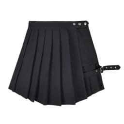Red Pleated Skirts Streatwear plaid Side Button skirt womens Casual Mini Skirt All Match Women Short Skirt Fashion Tartan