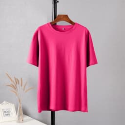 Hirsionsan Trendy 100% Cotton T Shirts for Women Summer Soft O-neck Short Sleeve Solid Tees Female Simple Loose Streetwear Tops