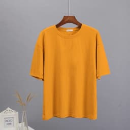 Hirsionsan Trendy 100% Cotton T Shirts for Women Summer Soft O-neck Short Sleeve Solid Tees Female Simple Loose Streetwear Tops