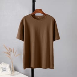 Hirsionsan Trendy 100% Cotton T Shirts for Women Summer Soft O-neck Short Sleeve Solid Tees Female Simple Loose Streetwear Tops