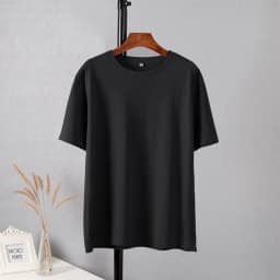 Hirsionsan Trendy 100% Cotton T Shirts for Women Summer Soft O-neck Short Sleeve Solid Tees Female Simple Loose Streetwear Tops