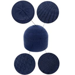 Winter Knitted Muslim Men Prayer Hats Warm Male Beanies Cap Islamic Ramadan Jewish Kippah Homme Hat Men's Wrap Head  Cap