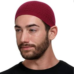 Winter Knitted Muslim Men Prayer Hats Warm Male Beanies Cap Islamic Ramadan Jewish Kippah Homme Hat Men's Wrap Head  Cap