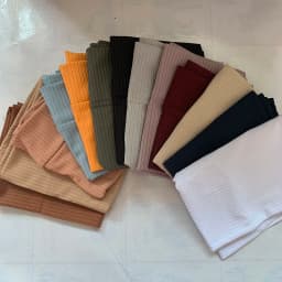 2022 Muslim Women Ribbed Inner Hijab Caps Islamic Tube Underscarf Bonnet Stretch Headband Turban Musulman Femme Head Wraps